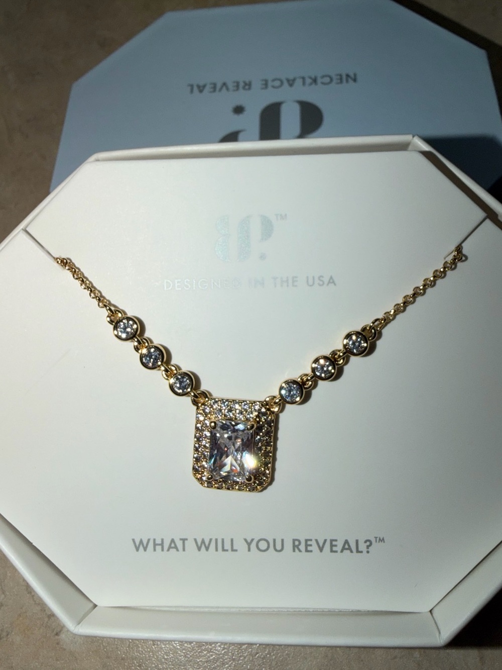 Bomb Party Exclusive Bring Back Necklace-Diamond CZ on Gold NK48183